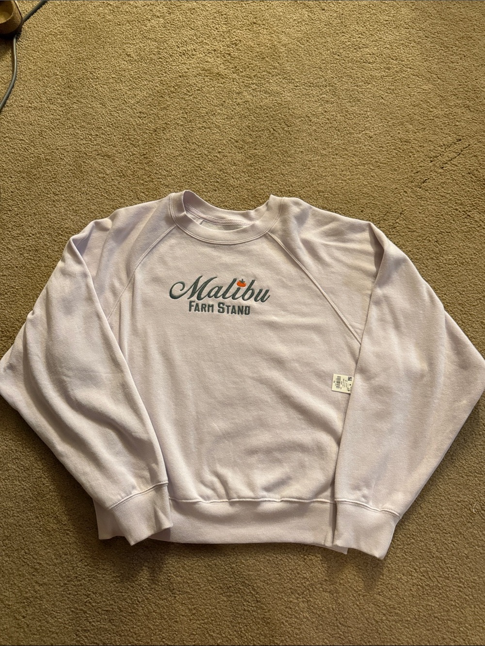 Old Navy light purple Pullover Sweatshirt with Teal & Orange Logo